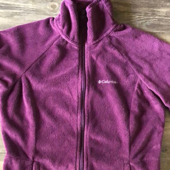 Columbia Purple Super Soft Zipper Fleece size XS - Picture 2 of 8